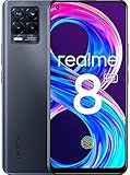 realme 8 Pro Smartphone ohne Vertrag, 108 MP Infinity-Kamera Android Handy, 6,4 Zoll Super AMOLED-Vollbildschirm, 50 W SuperDart Charge, Starker 4500-mAh-Akku, Dual Sim, NFC, 6+128GB, Infinite Black