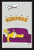 empireposter The Simpsons - Homer - Bier - Bedruckter Spiegel mit Kunststoff Rahmen, Kult-Spiegel - Grösse 20x30