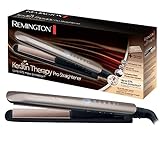 Remington Glätteisen Keratin Therapy (Hitzeschutzsensor um Haarschäden zu verringern) Digitales Display, Haarglätter S8590