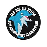 Copytec Ich Bin EIN Delfin ich arbeite mit Behinderten Patch #27785