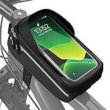 Velmia Fahrrad Rahmentasche Wasserdicht - Fahrrad Handyhalterung ideal zur Navigation - Fahrradtasche Rahmen, Fahrrad Handytasche, Fahrradzubehö