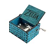 MINSOTO The Legend of Zelda Film Thema Antik Carved Musik Box Handkurbel aus Holz Spieluhr Spielzeug