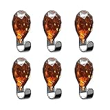 TIANYOU Handtuchhaken Mantel Rack Klebstoff Badezimmerhaken Kunststoff Diamant Wandmontierte Küchenhaken Mit Anti-Oxidationsbehandlung Retro/B