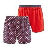 bruno banani Herren Ornamental Boxershorts, rot/Graphit karo Print//rot, L
