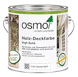 OSMO Holz-Deckfarbe High Solid 2,5 Liter Fenster-Weiss 2104