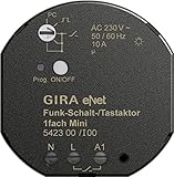 Gira 542300 Funk Schalt Tastaktor Mini 1-Fach eN