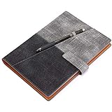 Smart Reusable Notebook with 1 Frixion Pen & 1 Microfiber Cloth Deep Space Gray Cover Executive Size (6.8' x 9.2')