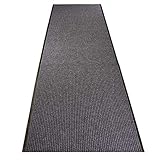 uyoyous Teppich Läufer Flur rutschfest 90×300 cm Streifenmuster Schmutzfang-Teppichläufer Küchenteppich Schmutzfangmatte mit Rutschfester Rücken für Wohnzimmer Schlafzimmer Küche Büro Flur - G
