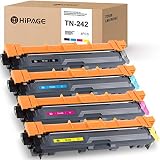 HIPAGE TN-241 TN-242 TN-245 TN-246 Toner Ersatz Kompatibel zu Brother HL-3152CDW 3142CDW 3172CDW DCP-9022CDW MFC-9332CDW 9342CDW (Schwarz/Cyan/Magenta/Gelb)
