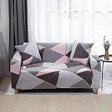 Geometrischer Sofabezug für Wohnzimmer, Sofabezug mit Stretch-Stretchdruck, Rutschfester Sofabezug zum Schutz von Haustieren, waschbar NO.11 1Sitz-S-(90-140