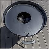 tuning-art GR01 Grillring | Grillplatte | Feuerplatte | Plancha | BBQ-Platte - für Weber, Größe:57er Kugelgrill (ø 55cm)