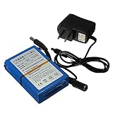 Eleoption DC12300 Super-Akku für Kameras, DC 12 V, 3000 mAh, Lithium-Ionen-Akku, wiederaufladbar, mit Deck