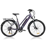 TAOCI 27,5 Zoll E-Bike Elektrofahrrad für Herren Damen, Trekking Pedelec Citybike, mit Abnehmbarer 36V 12.5Ah Akku Shimano 7-Gang E-Mountainbik