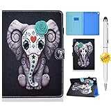 KSHOP Kompatibel mit Hülle Case Cover für Apple iPad 2 / iPad 3 / iPad 4 (altes Modell) Touchscreen-Stift Case Cover Auto Schlafen/WachenE