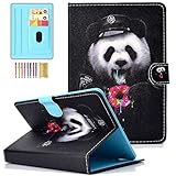 APOLL Universal-Tablet-Hülle, 25.4 cm (10 Zoll), ultradünn, Mehrfachwinkel-Ständer, Kartenfächer, Magnetverschluss, Android iOS Tablet und mehr 9.5 - 10.5 Zoll Tablet, D