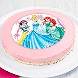 DECOCINO essbarer Zucker-Tortenaufleger DISNEY Princess, Disney-Klassiker – Prinzessin-Kuchendeko – Prinzessinnen-Torte, Kindergeburtstag, Geburtstagsdek