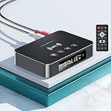 Bluetooth Adapter USB 5.0, POMME NFC Bluetooth Adapter Auto 3 in 1 Bluetooth Transmitter, 3.5mm AUX/RCA Bluetooth Adapter Stereoanlage Bluetooth Audio Adapter for Speaker, TV, Computers and C