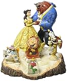 Enesco 4031487 Figur Disney Tradition Tale As Old As Time, Carved By Heart Beauty & The Beast Figur, 16,5 x 17,8 x 19,7