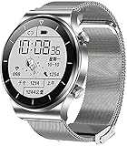 TM01 Smartwatch Herren Bluetooth Anruf IP68 Wasserdicht Fitness Uhr mit Blutsauerstoff und Pulsmesser Geeignet für IOS Android Smart Watch(C)