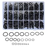 740 Stück Dichtungsringe Set, Nitrilkautschuk Dichtungen Ringe, O-Ring Sortiment Dichtungsset, Plumbing Gummi Dichtungssatz für Reparatur Autos Sanitär Werkstatt Autorep