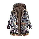 PMDKLSPQ Damen Lang Teddymantel mit Kapuze Schwarz Fleecejacke Winterjacke Fleecemantel Plüschjacke Wintermantel Herbstjacke Fleece Plüsch Mantel Herbst Jacke Teddy Plü