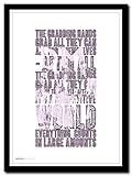 Depeche Mode – Everything Counts – A3 Songtext Typografie Poster Kunstdruck, limitierte Auflage #3