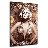 Kunstgestalten24 Leinwandbild Marilyn Monroe Vogue Retro Wandbild Kunstdruck Übergröß