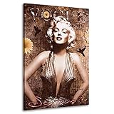 Kunstgestalten24 Leinwandbild Marilyn Monroe Vogue Retro Wandbild Kunstdruck Übergröß