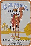 XREE Camel Filters türkische & amerikanische Zigaretten Kunst Blechschild Vintage Wohnaccessoires displate Blechschilder Retro Metallschilder Eisenmalerei rostiges Poster 30 x 40