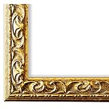 Bilderrahmen Mantova Gold 3,1 - WRF - 50 x 70 cm - 500 Varianten - alle Größen - handgefertigt - Galerie-Qualität Antik, Barock, Modern, Shabby, Landhaus - Fotorahmen Urk