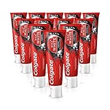 Colgate Zahnpasta Max White Charcoal 12 x 75ml, mit Aktivkohle, entfernt bis zu 100% der oberflächlichen Verfärbung