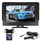 Kabellos Rückfahrkamera Set, Hikity Drahtlose Auto Backup Kamera und Monitor Kit, IP69 Wasserdicht, 18 IR Nachtsicht Rückfahrkamera Rückfahrsy