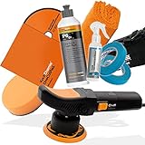 detailmate Polier Set | Liquid Elements T2000 V3 Exzenter Poliermaschine + Koch Chemie One Cut Politur & Pad + Finish Spray 140ml + Poliertuch + 2X 3M Abdeckband | Für eine professionelle Autop