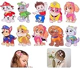 Paw Dog Patrol Haarspangen Mädchen, Cartoon-Clips Süße Schöne Metall-Snap-Haarspangen Multiple Style-Clips Haarschmuck für Mädchen 10 Stück