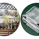 Glopo wasserdichte Plane Für Den Außenbereich,regenplane,Balkon Schutz Abdeckung,PVC Regendichte Abdeckung,haltbarer Verdicken,für Alle Jahreszeiten Erhältlich,1 * 1.2m/39.4 * 47