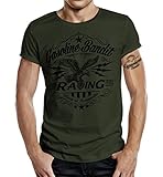 Gasoline Bandit Original Biker Racer T-Shirt: Born in B