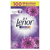 Lenor Color Waschmittel Pulver, Waschpulver, 100 Waschladungen, Amethyst Blütentraum (6.5 kg)