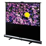 DELUXX Advanced Portable Self-Stand tragbare Stativ-Leinwand mit Scherengelenk Mobile Heimkino- und Business-Beamer-Leinwand Mattweiß Polaro - 4:3 - 142x107 cm - 70 Z