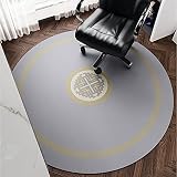 Articles for daily use Computer Gaming Rolling Chair Matte, Runde Bürostuhlmatten für Teppichböden und Hartholzböden, rutschfeste Gummiunterseite, 31,5 Zoll D