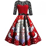 GFGHH Weihnachten Kleid Damen Sexy V-Ausschnitt Damen Party Elegant Weihnachtsmann Kostüm Samt Kleid Miss Schulterfreies Kleid Santa Claus Kostüm Langarm Weihnachtskleider Weihnachtsfrau Kleid Tunik