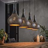famlights Retro Deckenlampe für Esstisch / Vintage Pendelleuchte / Esszimmerlampe industrial / Dimmbar Hängelampe Metall Esszimmer / Deckenleuchte Pendelleuchte Hängeleuchte rustikal landhaus /E27