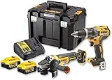 DeWALT DCK2080P2T-QW Akku-Kombopack (2-tlg.), 18 Volt, 18 V, Schwarz/Gelb