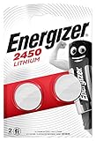 Energizer CR2450 Batterien, Lithium Knopfzelle, 2 Stück