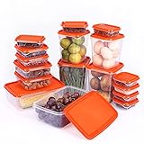 Frischhaltedose Set mit Deckel 17 teiliges Set Aufschnittbox Organizer Set Aufbewahrungsschüssel auslaufsichere Lebensmittelbehälter Ineinander stapelbar Kühlschrank Wurstbox Snackbox oder Lunchbox