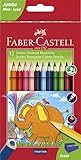 Faber-Castell 116501 - Jumbo Buntstifte dreikant, 5.4 mm, 12