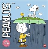 Peanuts Broschurkalender 2022 - mit Poster - Wandkalender mit Monatskalendarium und viel Platz für Eintragungen - 29,5 x 30 cm (29,5 x 60 cm geöffnet)
