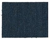 Walker and Hawkes - Harris-Tweed-Stoff - 100% echte Schurwolle - Mitternachtsblau - 1m (100 x 150cm)