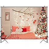 Ziegelmauer Weihnachtsbaum Geschenk Ast Lichter Schlafzimmer Fotografie Hintergründe Foto Hintergründe Familie Portrait Photozone Vinyl 2,1 x 1,5
