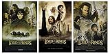 Filmposter-Set Der Herr der Ringe 1, 2 & 3 – 3 Filmposter in voller Größe, Größe: 68,6 x 99,1