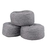 PandaHall 9 m / 9.8 Yards Stahlwolle Grobdraht Wolle Gap Blocker Wollfüllstoff Für Löcher Abstellgleis Rohrleitungslüftungen Im Haus Wandrisse Lüftungsöffnungen Schützen Gartengarag